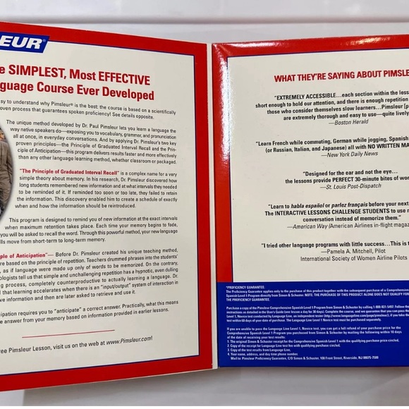 Pimsleur Conversational Spanish CDs In original Box - Picture 2 of 3